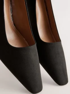 Ruimvallend En Extraruimvallend|Schoenen Met Hakken*Next - Standard Chisel Toe Block Courts Zwart