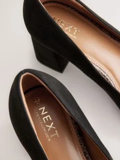 Ruimvallend En Extraruimvallend|Schoenen Met Hakken*Next - Standard Chisel Toe Block Courts Zwart