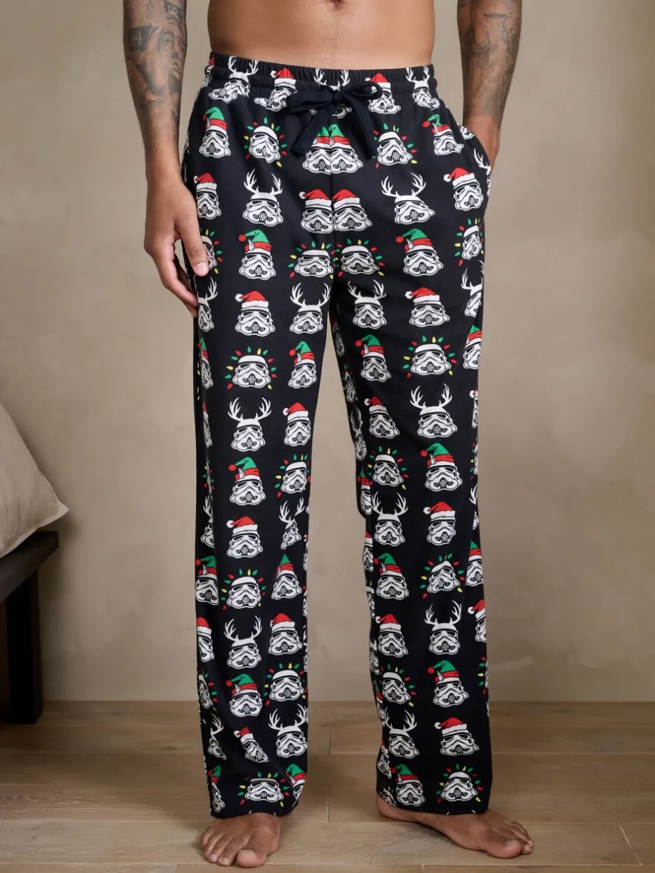 Pyjama's*Next Zwart - Storm Trooper Printed Christmas Pyjama Bottoms