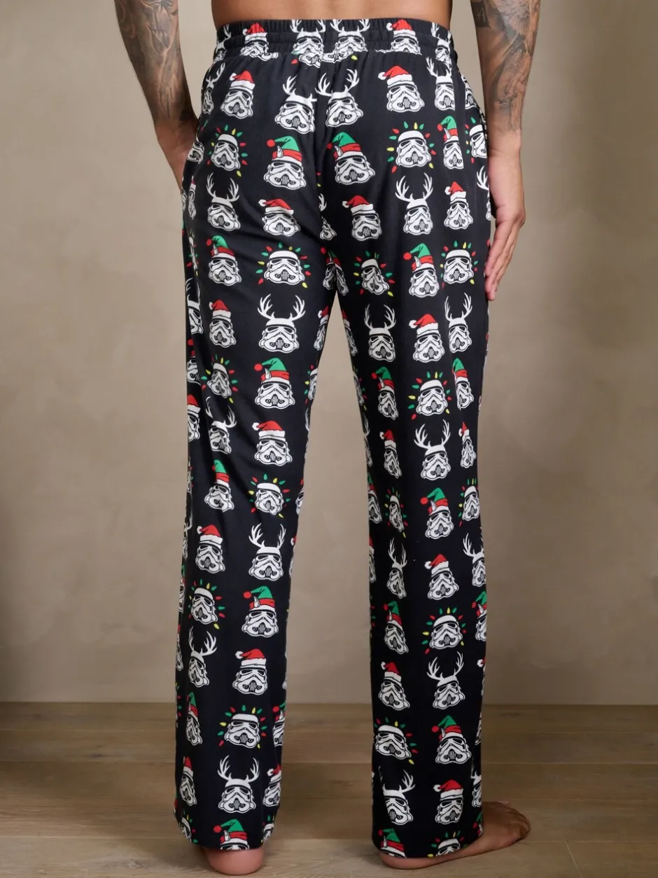 Pyjama's*Next Zwart - Storm Trooper Printed Christmas Pyjama Bottoms