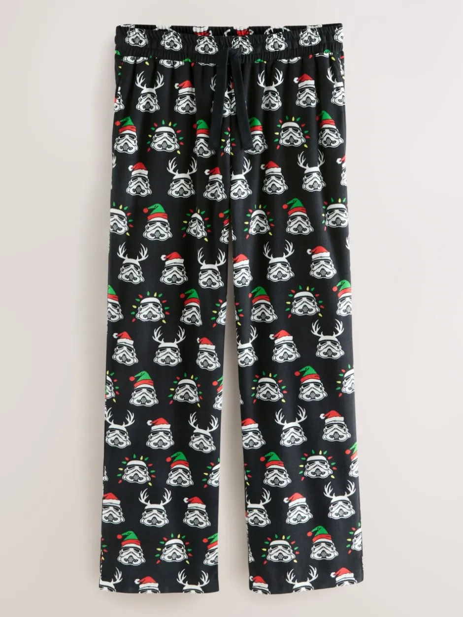 Pyjama's*Next Zwart - Storm Trooper Printed Christmas Pyjama Bottoms