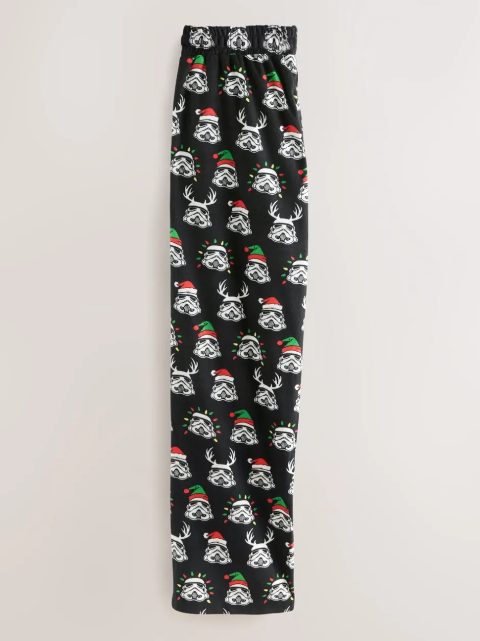 Pyjama's*Next Zwart - Storm Trooper Printed Christmas Pyjama Bottoms