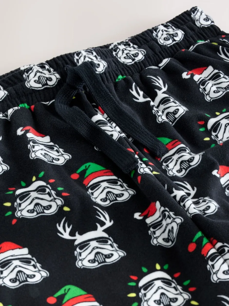Pyjama's*Next Zwart - Storm Trooper Printed Christmas Pyjama Bottoms