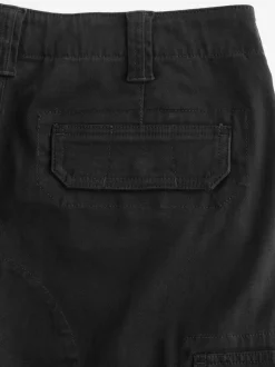Broeken En Chino's*Next Zwart - Straight fit - Katoenen cargostretchbroek
