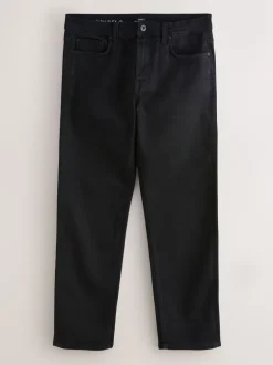 Jeans|Next Zwart - Straight fit - Motionflex jeans