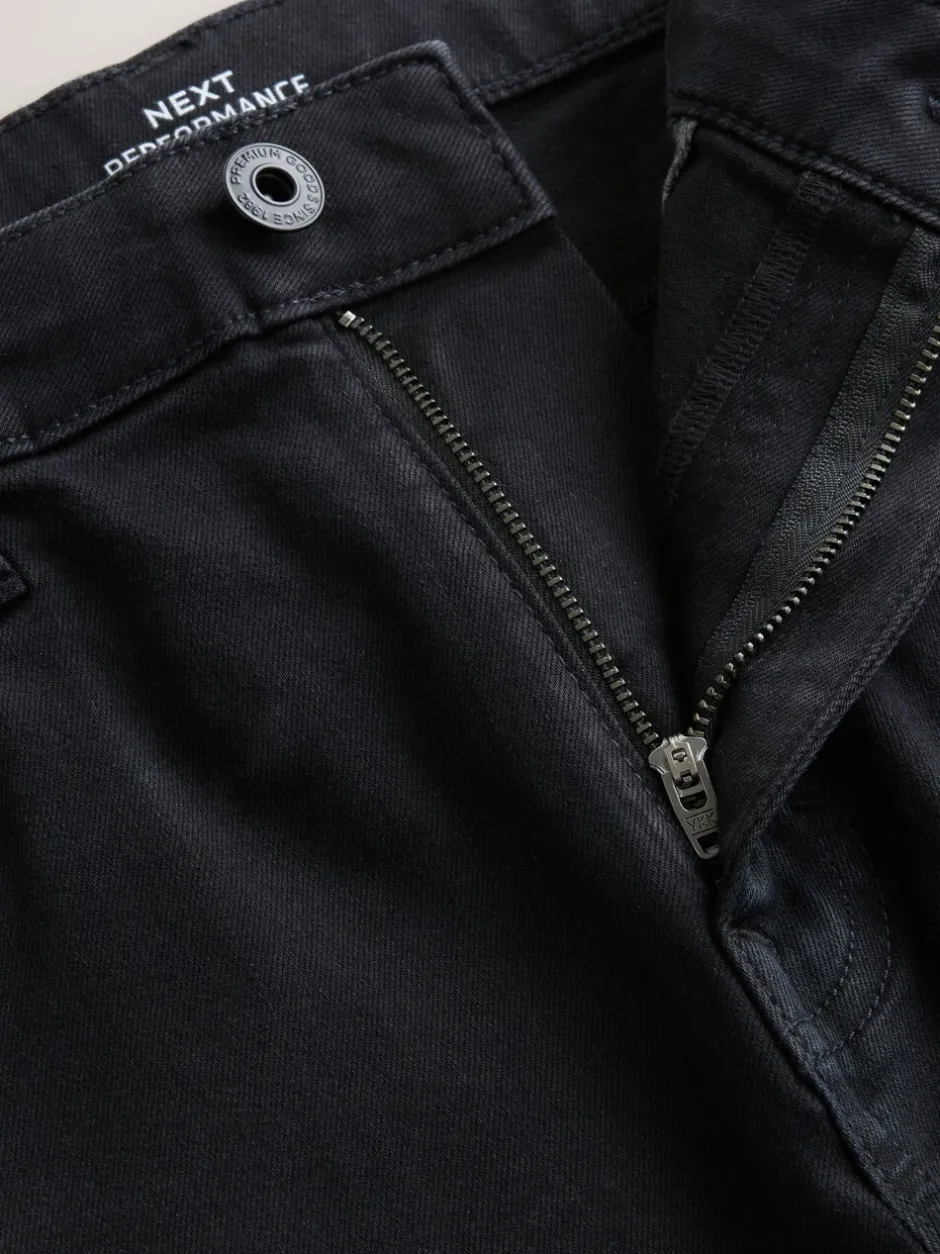 Jeans|Next Zwart - Straight fit - Motionflex jeans