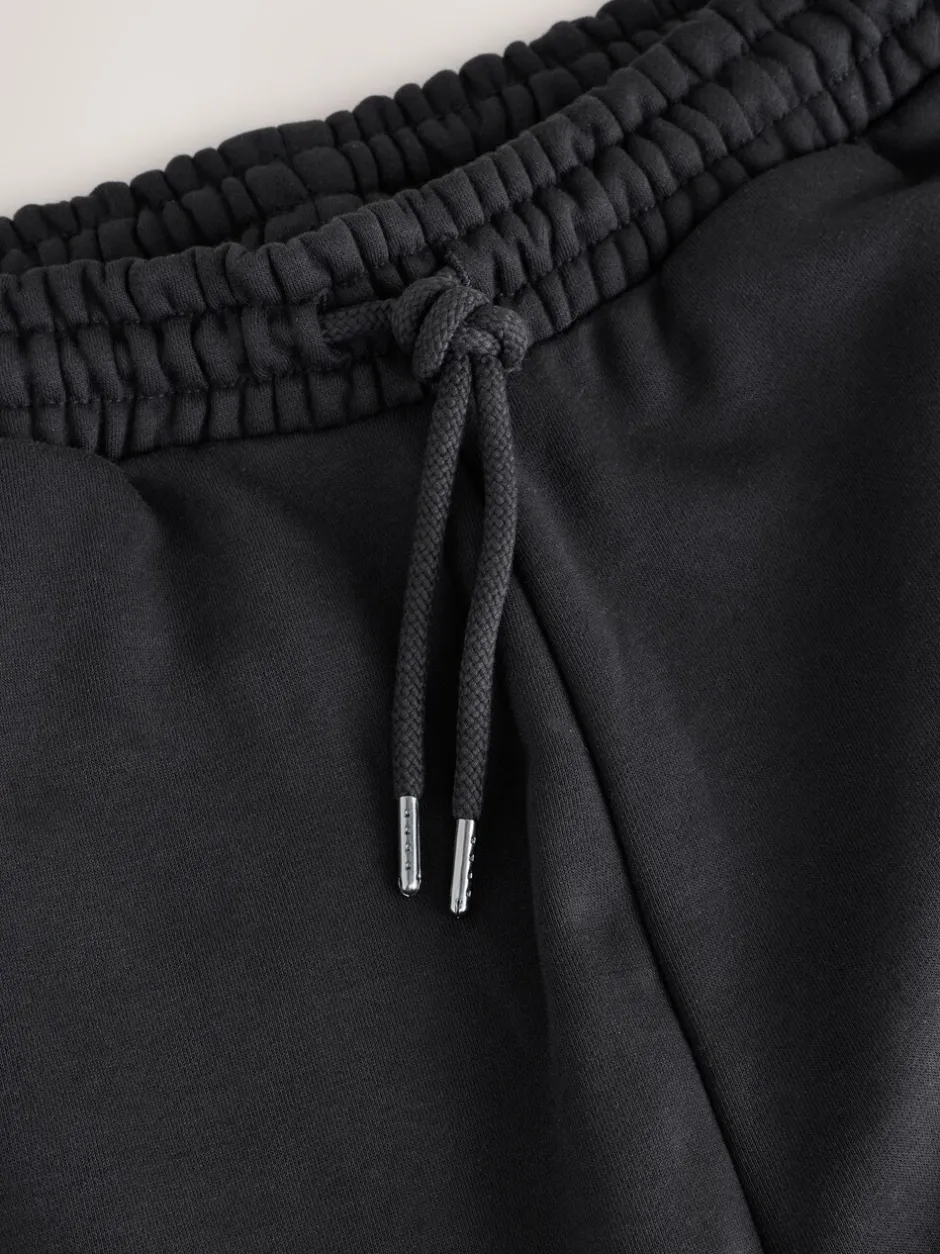 Joggingbroeken*Next Zwart - Straight fit - Relaxed Fit Brushback Heavyweight Joggers