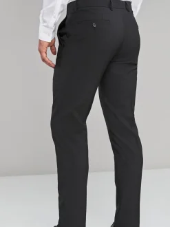 Formele Broek|Broeken En Chino's|Next - Strakke Pasvorm - Chique stretchy broek Zwart