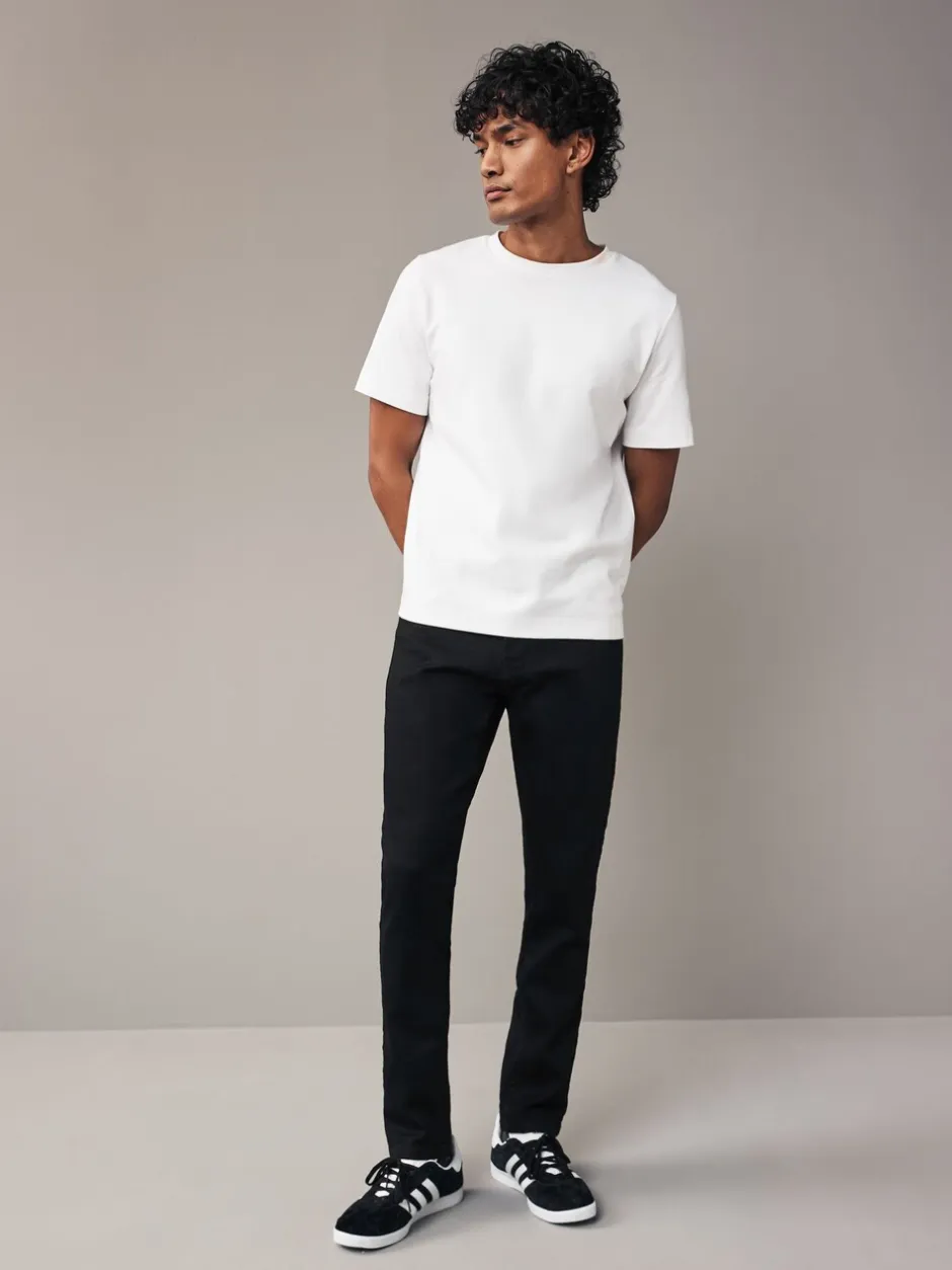 Jeans|Next Zwart - Strakke Pasvorm - Comfortabele stretchjeans