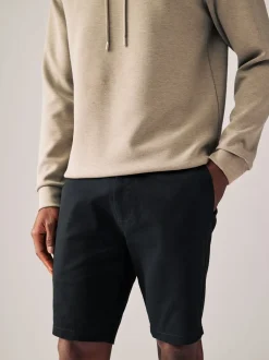 Shorts*Next - Strakke Pasvorm - Chinoshort met stretch Zwart
