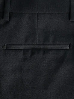 Smokings En Feestkleding*Next - Strakke Pasvorm - Pantalon in smokingstijl Zwart