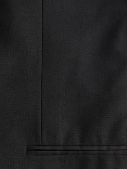 Smokings En Feestkleding|Blazers En Business-Jasjes|Next Zwart - Strakke Pasvorm - Smoking: colbert