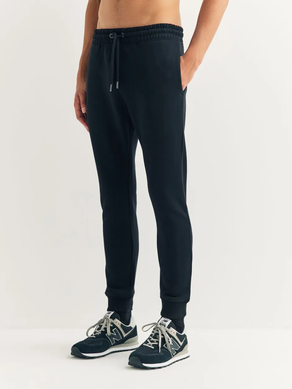 Joggingbroeken|Next Zwart - Strakke Pasvorm - Slim Fit Brushback Heavyweight Joggers