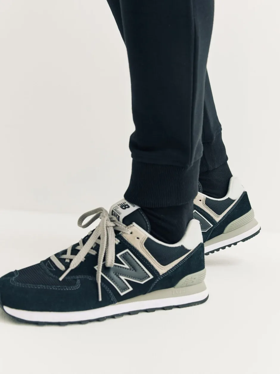 Joggingbroeken|Next Zwart - Strakke Pasvorm - Slim Fit Brushback Heavyweight Joggers