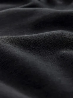 Joggingbroeken|Next Zwart - Strakke Pasvorm - Slim Fit Brushback Heavyweight Joggers