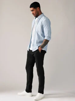 Broeken En Chino's*Next Zwart - Strakke Pasvorm - Stretchy chino