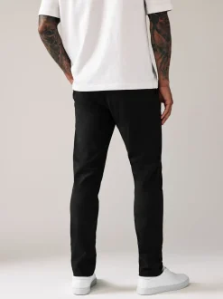 Broeken En Chino's*Next Zwart - Strakke Pasvorm - Stretchy chino