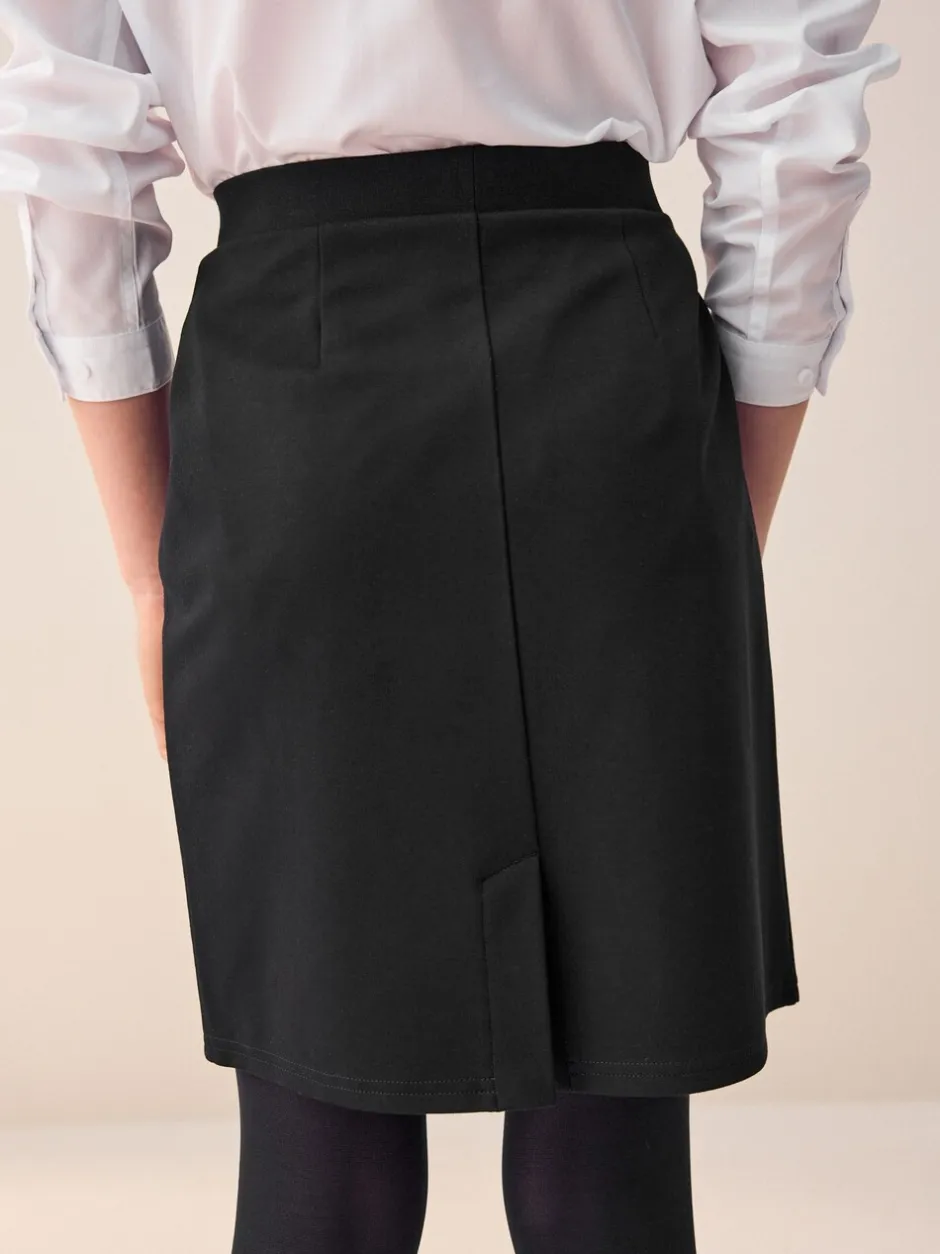 Shorts En Rokken*Next Zwart - Stretchkokerrok van jersey met elastische taille voor senioren (9-18jr)