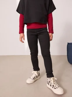 Jeans|Next - Stretchleggings (3-16 jr) Zwart