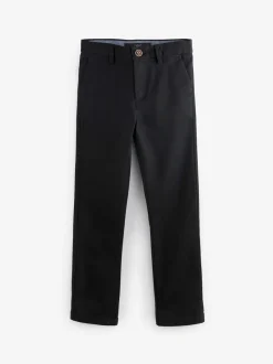 Schoolkleding|Broeken En Chino's*Next Zwart - Stretchy chino's (3-17jr)