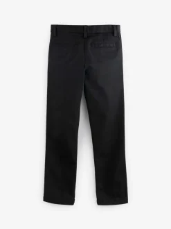 Schoolkleding|Broeken En Chino's*Next Zwart - Stretchy chino's (3-17jr)