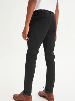 Schoolkleding|Broeken En Chino's|Next Zwart - Stretchy chino's (3-17jr)