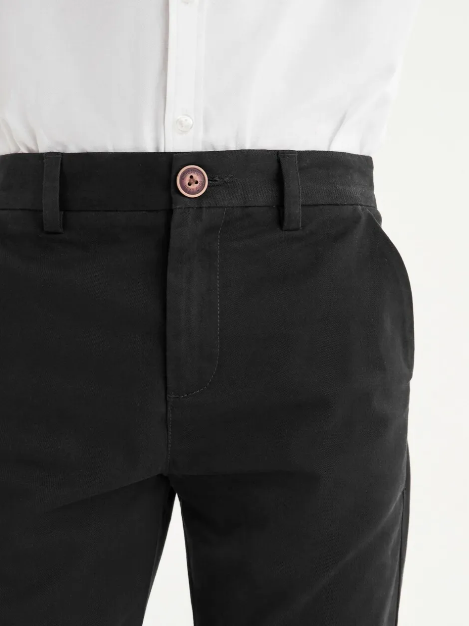 Schoolkleding|Broeken En Chino's|Next Zwart - Stretchy chino's (3-17jr)