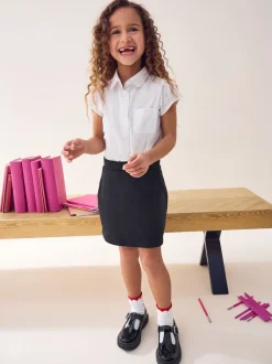 Shorts En Rokken*Next Zwart - Stretchy katoenen jersey schoolschort (3 - 16 jr)