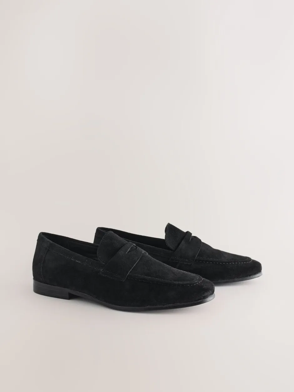 Schoenen*Next - Suède instapschoenen Zwart