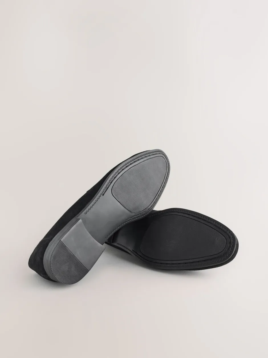 Schoenen*Next - Suède instapschoenen Zwart