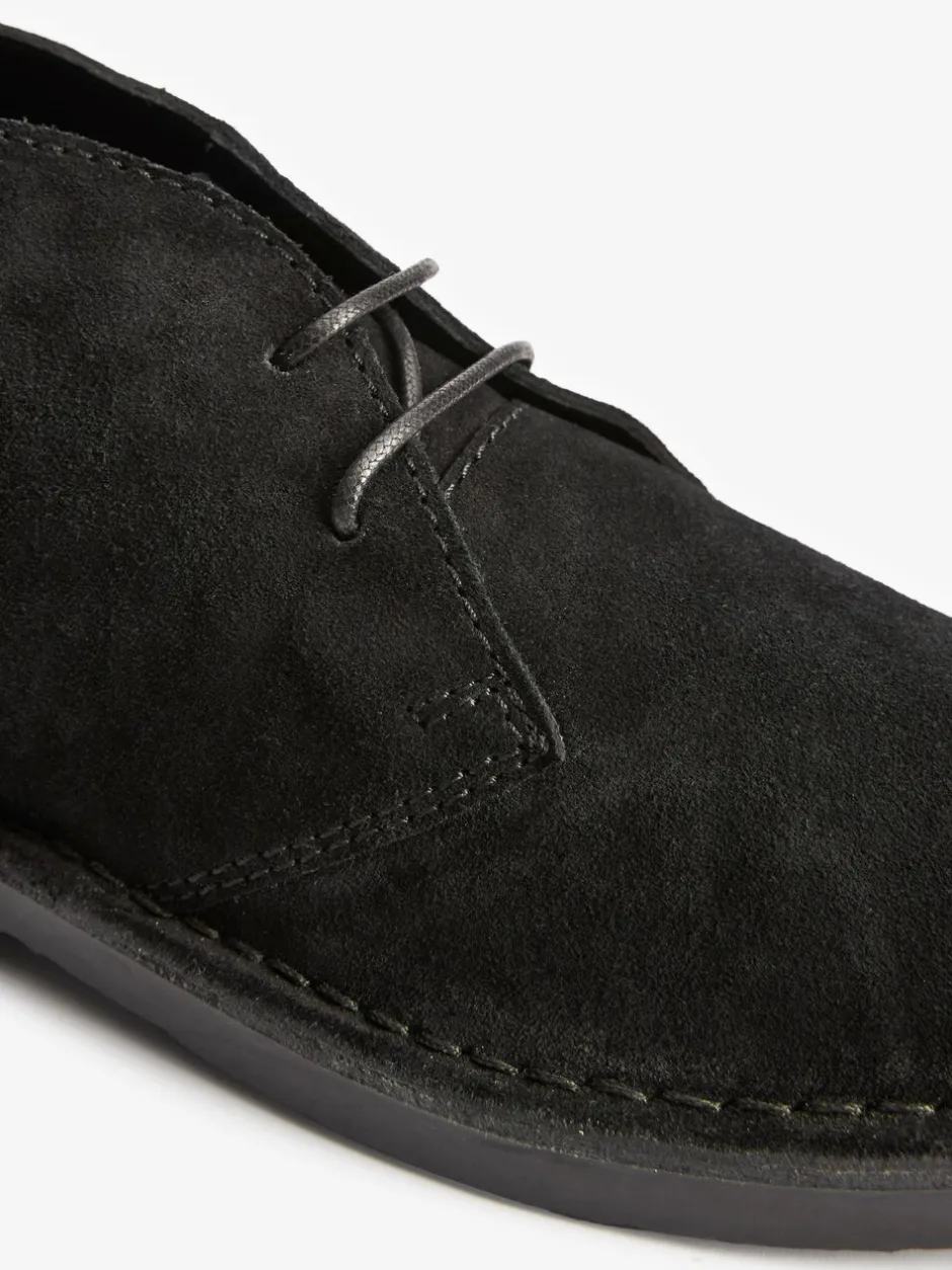 Boots|Next Zwart - Suède woestijnlaars