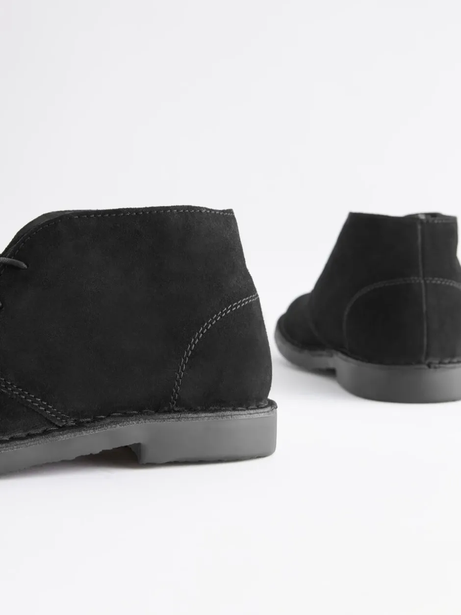 Boots|Next Zwart - Suède woestijnlaars