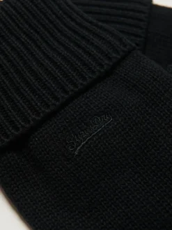 Mutsen, Sjaals En Handschoenen|Superdry - gebreide handschoenen met logo Zwart