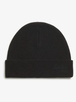 Mutsen, Sjaals En Handschoenen*Superdry - gebreide beanie-muts met Essential-logo Zwart