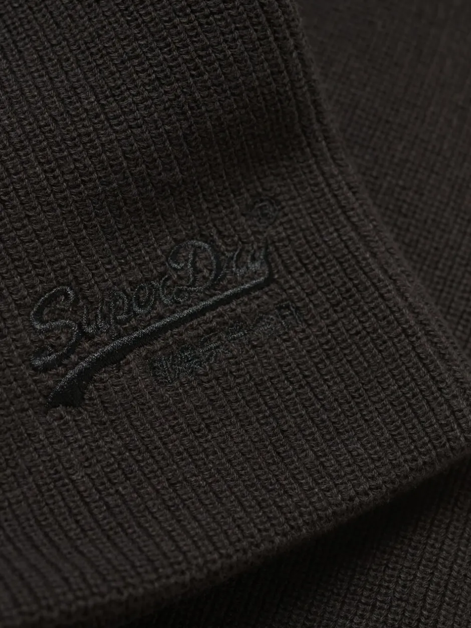 Mutsen, Sjaals En Handschoenen*Superdry - gebreide beanie-muts met Essential-logo Zwart