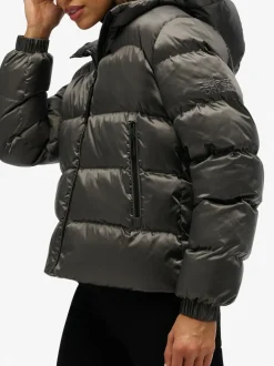 Jassen En Jacks*Superdry - luxe sport pufferjack met capuchon Zwart