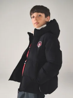 Jassen, Jacks En Kinderwagenpakjes|Schoolkleding|Superdry - Sports pufferjas Zwart