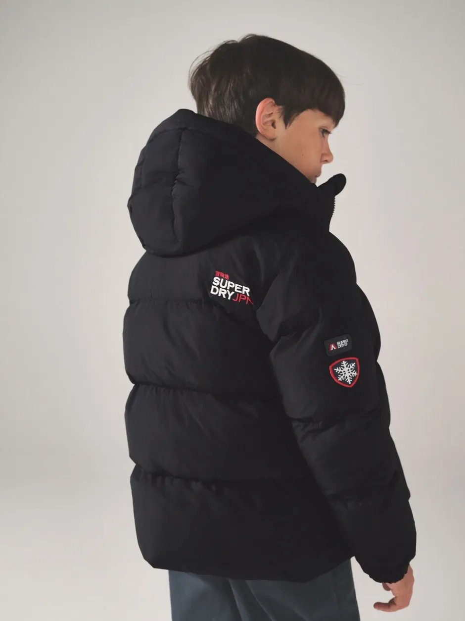 Jassen, Jacks En Kinderwagenpakjes|Schoolkleding|Superdry - Sports pufferjas Zwart