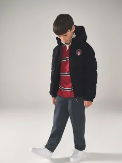 Jassen, Jacks En Kinderwagenpakjes|Schoolkleding|Superdry - Sports pufferjas Zwart