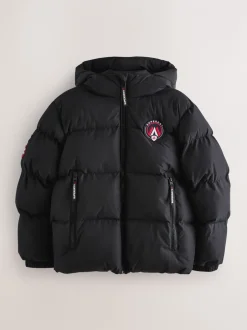 Jassen, Jacks En Kinderwagenpakjes|Schoolkleding|Superdry - Sports pufferjas Zwart