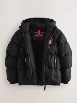 Jassen, Jacks En Kinderwagenpakjes|Schoolkleding|Superdry - Sports pufferjas Zwart
