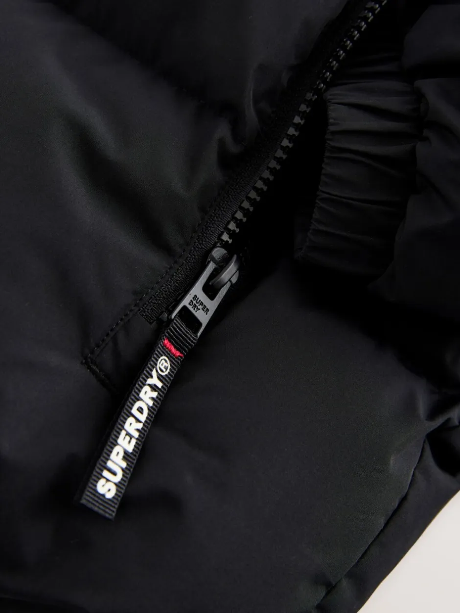 Jassen, Jacks En Kinderwagenpakjes|Schoolkleding|Superdry - Sports pufferjas Zwart