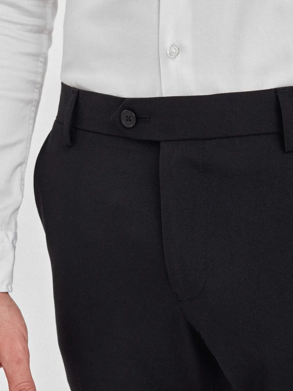 Formele Broek|Broeken En Chino's*Next - Tailored fit - Chique stretchy broek Zwart
