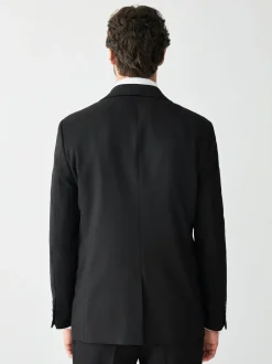 Blazers En Business-Jasjes|Pakken|Next - Tailored fit - Kostuum met textuur: colbert Zwart