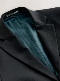 Blazers En Business-Jasjes|Pakken|Next - Tailored fit - Kostuum met textuur: colbert Zwart