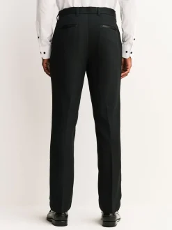 Formele Broek|Smokings En Feestkleding*Next Zwart - Tailored fit - Smokingpantalon met biesdetail en textuur