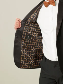 Smokings En Feestkleding|Blazers En Business-Jasjes|Next Zwart - Tailored fit - Smoking: colbert