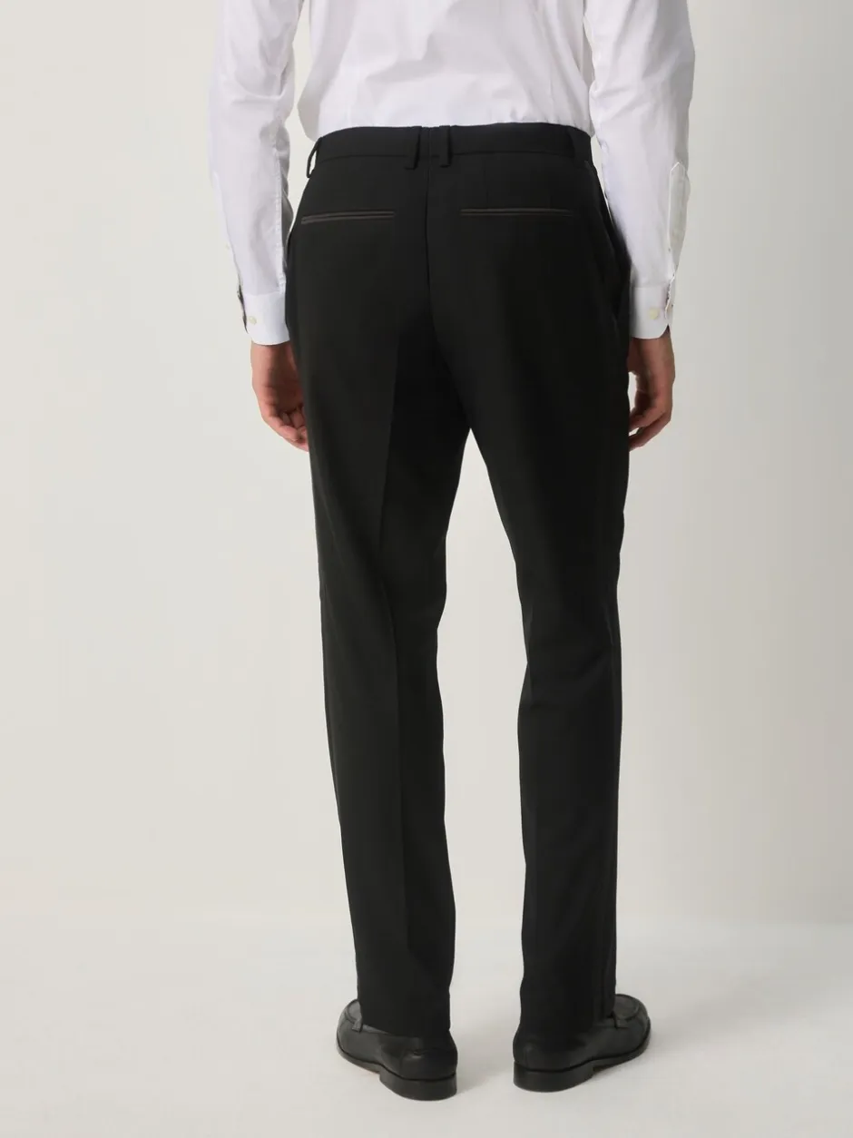 Smokings En Feestkleding|Next Zwart - Tailored Fit Tuxedo Suit Trousers
