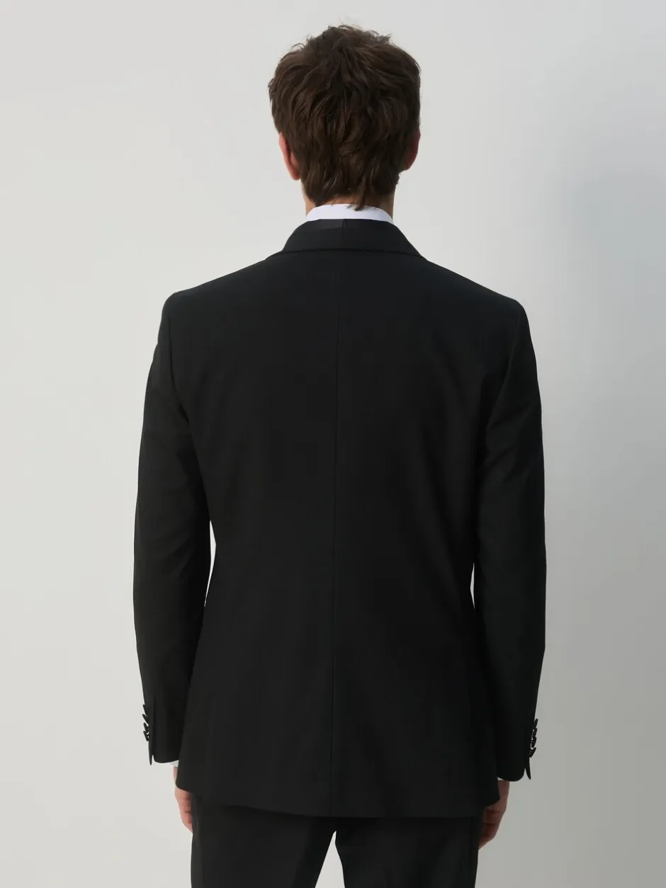 Smokings En Feestkleding|Next Zwart - Tailored Fit Tuxedo Suit Jacket