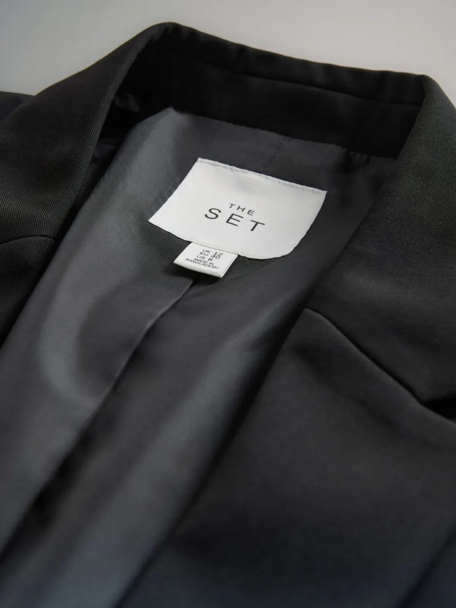 Kostuums En Werkkleding|The Set - Single Breasted Blazer Zwart